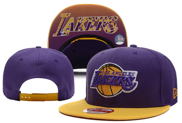 NBA Los Angeles Lakers NE Snapback Hat #155